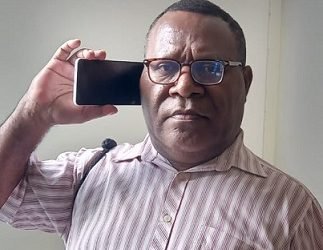 Paulus Kilangin, S.IP,Kepala Distrik Agimuga(Foto:Redaksi/Koranpapua.id)