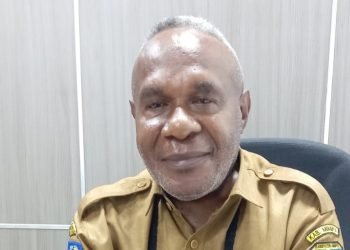 Marselinus Mameyau, Sekretaris Dinkes Mimika. (Foto : Redaksi/Koranpapua.id)