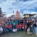 Panitia dan peserta Persekutuan Pemuda Toraja Mimika (PPTM) foto bersama usai kegiatan. (Foto : Ist./Koranpapua.id)