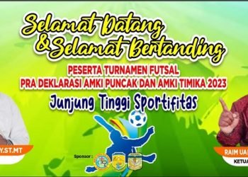 170 Tim Futsal Siap Berlaga Meriahkan Pra Deklarasi AMKI Puncak dan Mimika