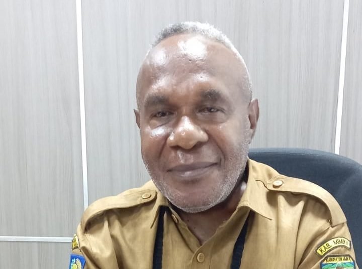Marselinus Mameyau, Sekretaris Dinas Kesehatan Kabupaten Mimika. (Foto : Redaksi/Koranpapua.id)