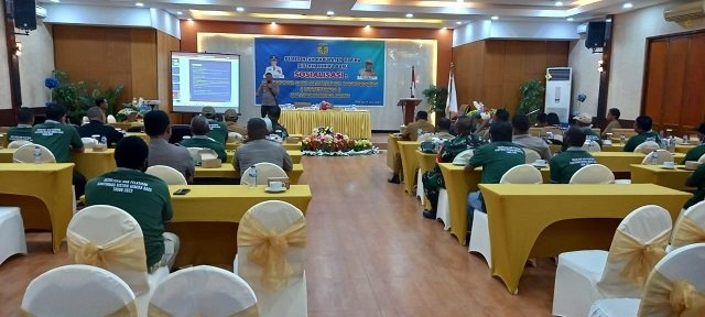 Iptu I Made Kumpul, Wakapolsek Mimika Baru memaparkan materi Kamtibmas, Selasa 11 Juli 2023. (Foto : Redaksi/Koranpapua.id)