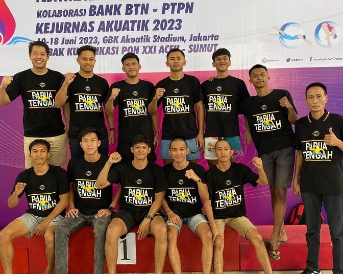 Tim Polo Air Papua Tengah berhasil mendapatkan tiket menuju PON Aceh Sumut 2024 (foto Ist/koranpapua.id)