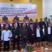 Pj Bupati Mimika Valentinus S. Sumito, Pj. Sekda Mimika Petrus Yumte, Ketua DPRD Mimika Anton Bukaleng, foto bersama pimpinan OPD Mimika setelah rapat paripurna DPRD Mimika mendengarkan pidato Presiden Joko Widodo, Rabu 16 Agustus 2023. (Redaksi/Koranpapua.id)