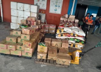 Cuaca Kurang Bersahabat, Bantuan Bama untuk Korban Bencana Tembagapura Baru Diangkut 450 Kg