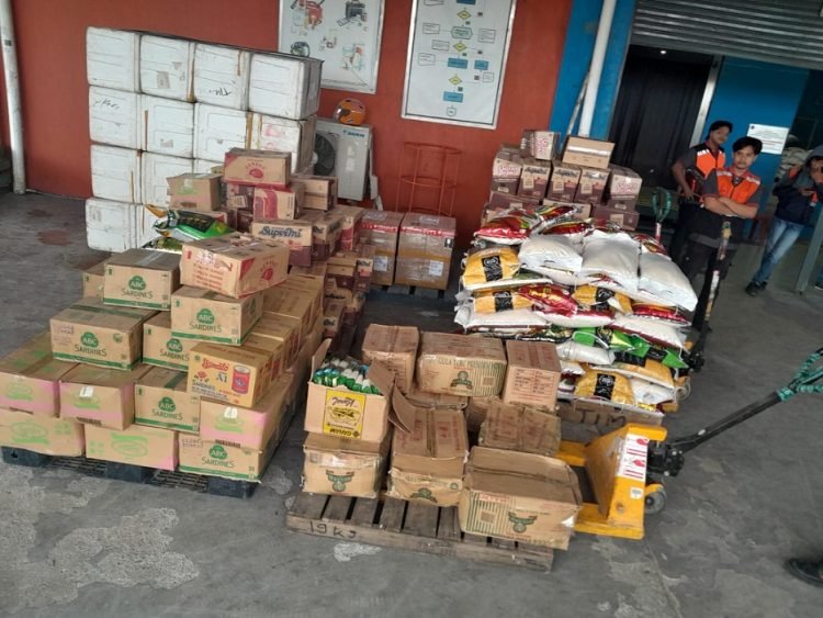 Cuaca Kurang Bersahabat, Bantuan Bama untuk Korban Bencana Tembagapura Baru Diangkut 450 Kg