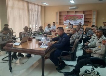 Antisipasi Potensi Kerawanan, Bhabinkamtibmas Diberikan Pemahaman dan Pengetahuan Pelanggaran Pemilu