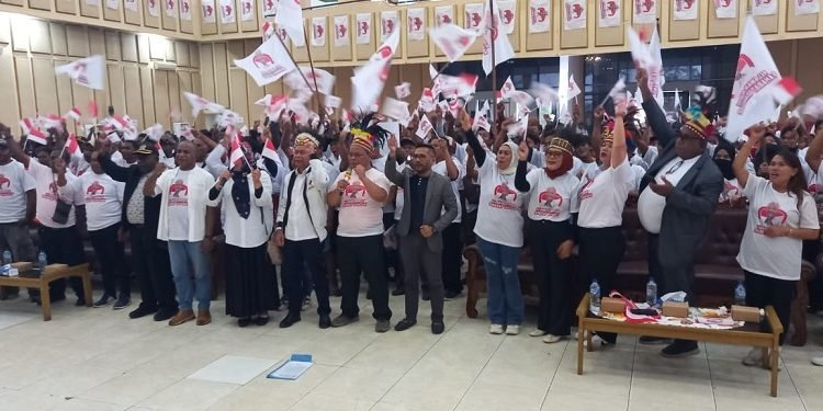 Buruh Mimika Deklarasikan Siap Menangkan Ganjar Pranowo di Pilpres 2024