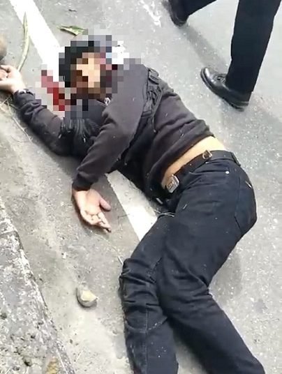 Laka Tunggal, Jalan Cenderawasih Kembali Makan Korban, Diduga Anggota TNI