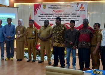 Bakesbangpol Mimika Sosialisasi Pengisian Data Ormas pada Aplikasi Meno Sidak Kanda 