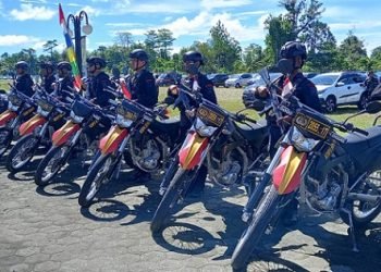Polres Mimika Gelar Apel Pasukan Ops ‘Mantap Brata Cartenz 2023-2024