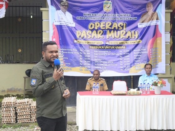 Disperindag Operasi Pasar Murah di SP5, Septinus Timang: Kualitas Barang Tidak Murahan