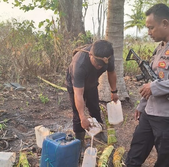 Polisi Amankan Ratusan Liter Milo Jenis Sopi dan Sageru