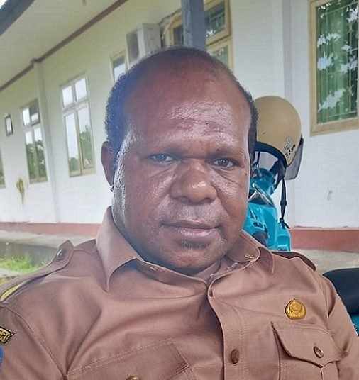 Obeth Tekege, Kabid Pencegahan dan Pengendalian Penyakit Dinkes Mimika. (Foto : Redaksi/Koranpapua.id)