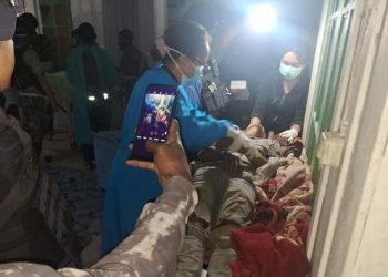 Salah satu orang korban serangan KKB di Kabupaten Puncak, Papua. (Foto: Ist/Redaksi Koranpapuaid)