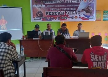 11 Perguruan Pencak Silat di TIMIKA Lakukan Technical Meeting Kejuaraan Porkab I