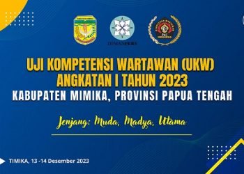 34 Jurnalis Timika Jalani UKW Jenjang Muda, Madya dan Utama