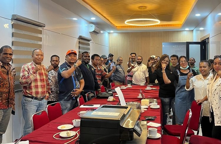 Jelang Pileg 14 Februari, 35 Caleg Garuda Mimika Rapat Penguatan dan Koordinasi