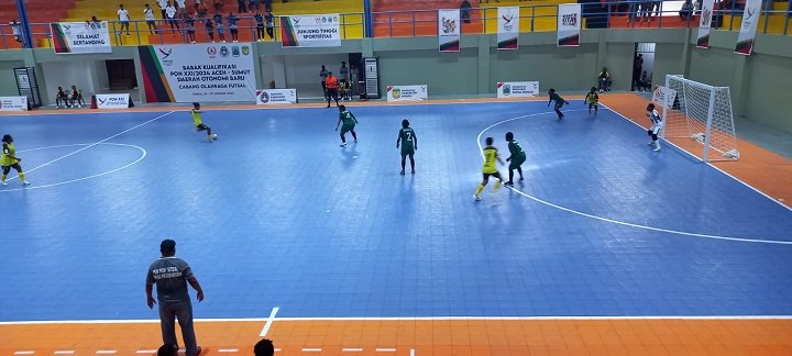 Kualifikasi Cabor Futsal Putri PON XXI Aceh-Sumut, Papua Pegunungan Tundukan Papua Tengah 3-1