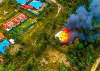 KKB Menebar Teror, Satu Unit Rumah Dinas ASN di Intan Jaya Dibakar