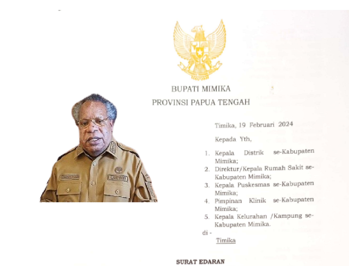 Minimalkan Resiko Sirkulasi Virus Polio Tipe I, Bupati Instruksikan Hal Penting untuk Faskes dan Kadistrik se-Mimika