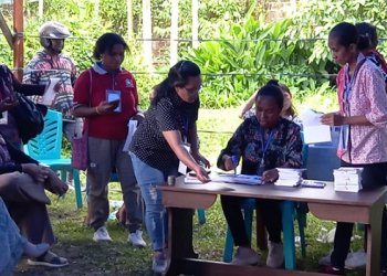 521 Surat Suara di TPS 11 Kelurahan Perintis Timika Tidak Dicoblos