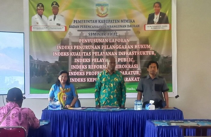 Seminar Awal Pengukuran Indeks Pemkab Mimika, Bupati: Pelayanan Berkualitas Adalah Hak Setiap Warga Negara