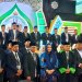 Pj Sekda Mimika, Dr. Ida Wahyuni bersama Kemeneg Kabupaten Mimika, Lucas Yasi, S.Ag dan hakim dewan juri MTQ ke- XII tingkat Kabupaten Mimika, Jumat 1 Februari 2024. (foto koranpapua.id)
