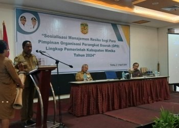 Inspektorat Sosialisasikan Manajemen Risiko bagi Pimpinan OPD Mimika