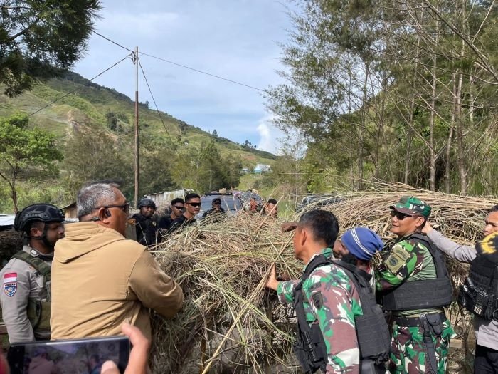 Jalan Trans Wamena-Tolikara Tiga Kali Dipalang, Kapolres: Ulangi Lagi Ditindak Tegas