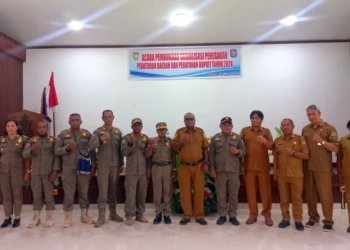 Satpol PP Mimika Sosialisasi Perda dan Perbup Kepada Pemdis, Kelurahan dan Pelaku UMKM