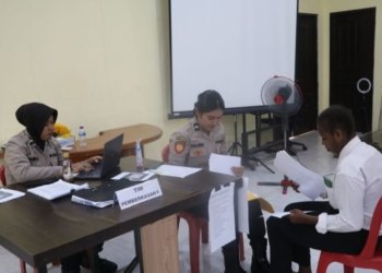 Calon Polisi yang Mendaftar di Polres Merauke 1.357 Orang