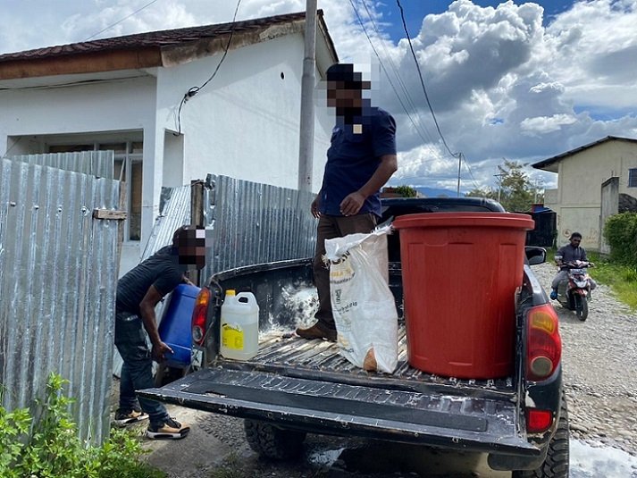 Polres Jayawijaya Temukan Tempat Pembuatan Miras di Perumahan Pikhe