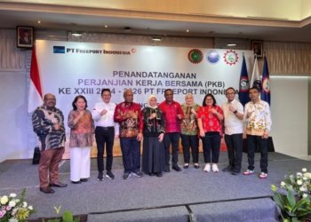 Freeport dan Tiga Serikat Pekerja Tandatangani PKB ke XXIII Tahun 2024, Baca Sembilan Poin Kesepakatan