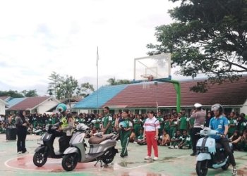 Polisi Gandeng Yamaha Gelar Safety Riding Tekan Angka kecelakaan pelajar di Mimika