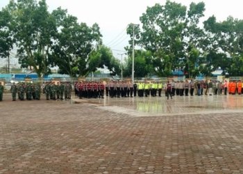 Ratusan Personil Gabungan TNI- Polri Diterjunkan Amankan Malam Takbiran di Timika