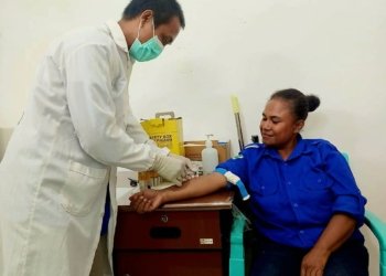 Puluhan Tenaga Kesehatan di Puskesmas Mapurujaya Jalani Pemeriksaan Hepatitis B