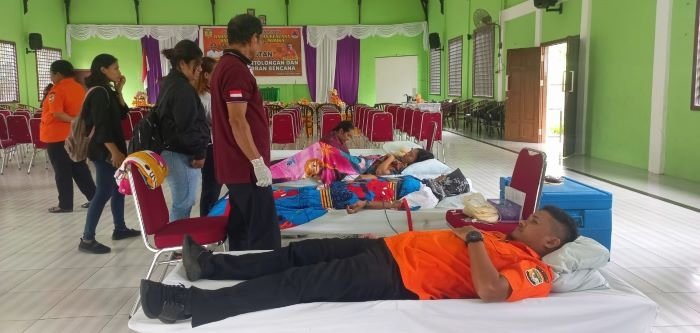 BPBD Mimika Gelar Donor Darah Sebagai Wujud Peduli Kemanusiaan