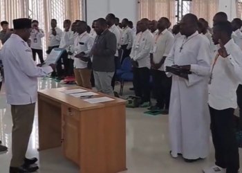 PPD 18 Distrik Dilantik, Dete Abugau: Sudah Janji Depan Pendeta, Jangan Ada Kepentingan Lain