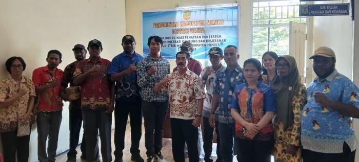 Distrik Wania Rakor Penataan Penetapan Tapal Batas Administrasi Kampung dan Kelurahan