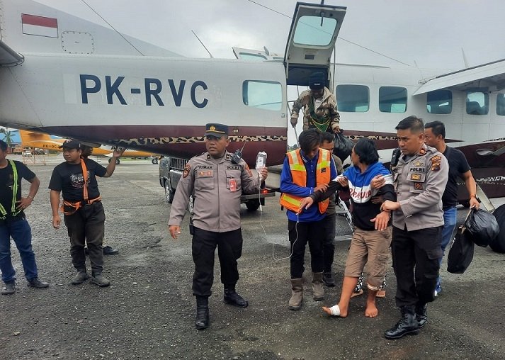 Warga Sipil Korban Penembakan KKB di Ilaga Berhasil Dievakuasi ke Timika