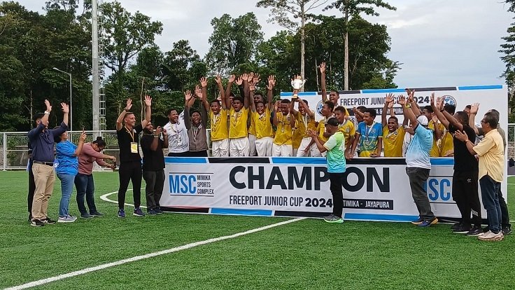 PFA Bawa Pulang Tropy Kompetisi Freeport Junior Cup 2024