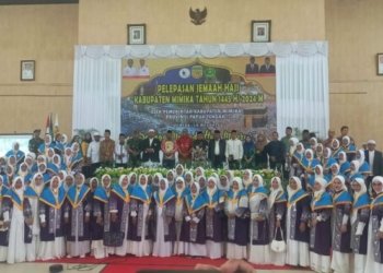 177 Calon Haji Asal Mimika Diberangkatkan ke Tanah Suci