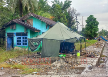 Banjir Iwaka Perlahan Surut, Sebagian Warga Masih Tinggal di Tenda
