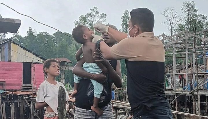 BULD Puskesmas Mapurujaya Sudah Layani Imunisasi Polio 1.774 Anak