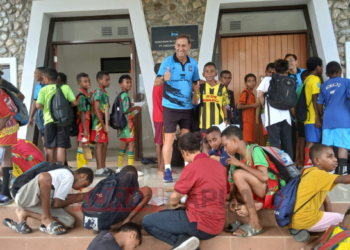 Seleksi PFA Cari Bakat 2024 di Mimika Diikuti Ratusan Anak Usia 13 Tahun