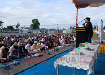 Umat Muslim di Timika Rayakan Sholat Idul Adha, Ust. Said: Jadikan Moment Mengenang Orang Terkasih yang Telah Tiada