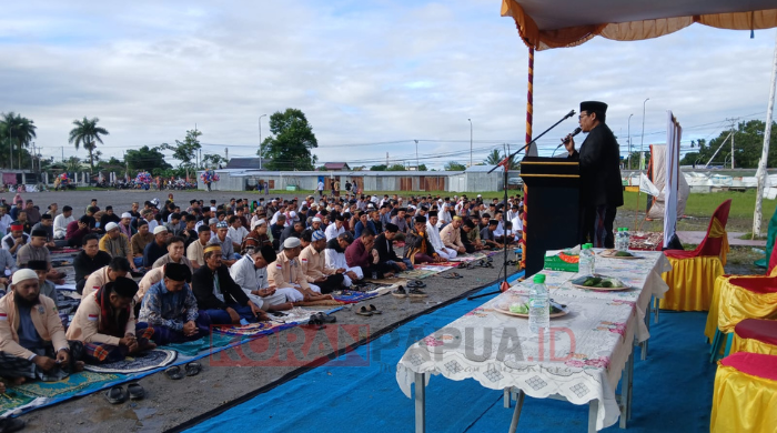Umat Muslim di Timika Rayakan Sholat Idul Adha, Ust. Said: Jadikan Moment Mengenang Orang Terkasih yang Telah Tiada