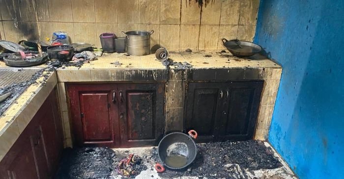 Kebakaran Rumah di Jalan Kelimutu Kerugian Ditaksir Mencapai Ratusan Juta