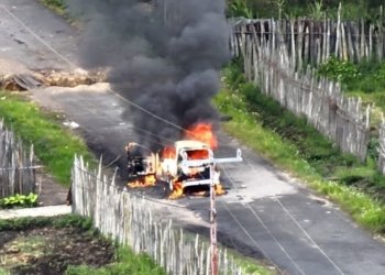 KKB Kembali Menebar Teror, Sopir Ditembak Mati dan Mobilnya Dibakar